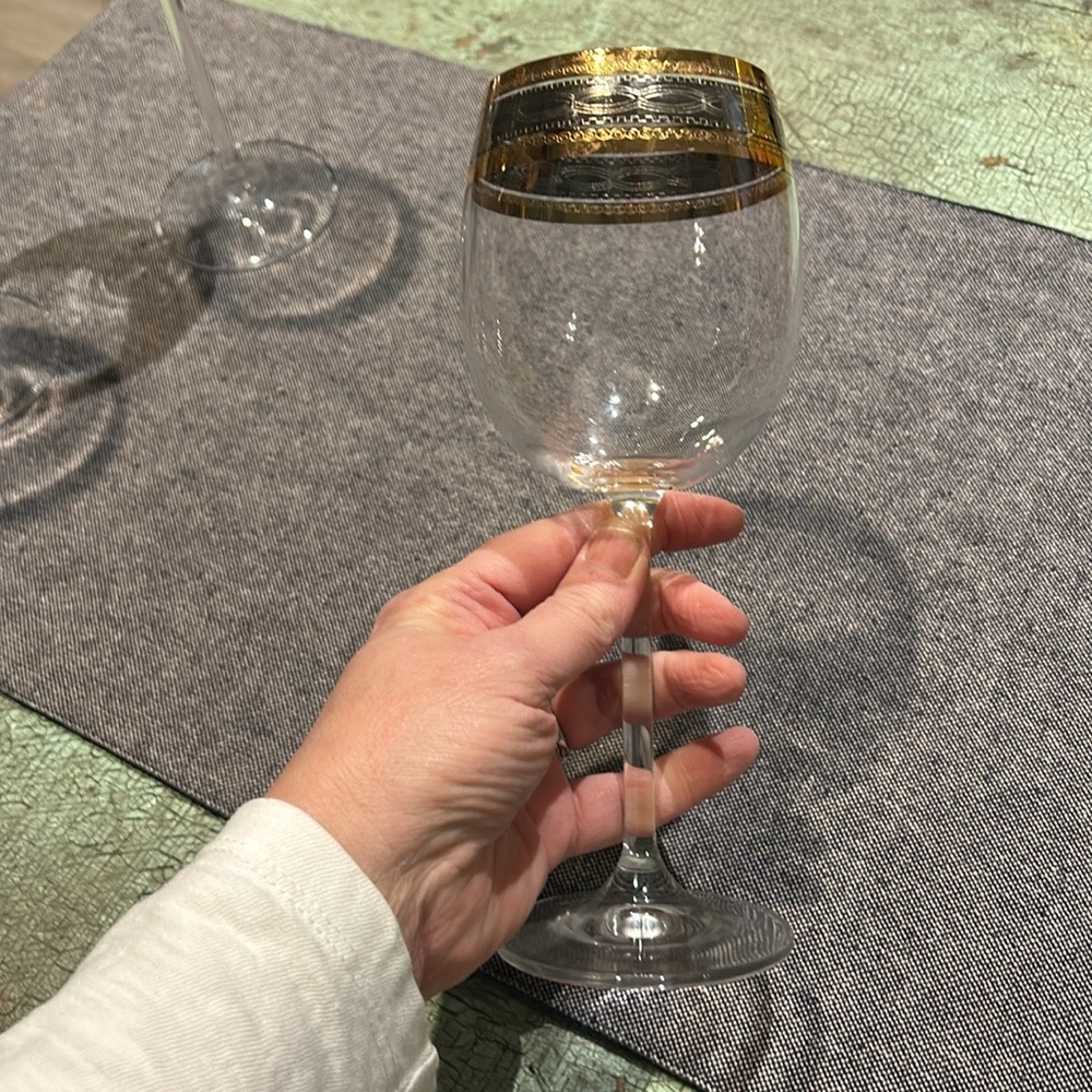 RGA6 by ROYAL GALLERY set of 3 water goblets